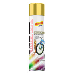 Tinta Spray Uso Geral Ouro Metálico Mundial Prime 400ml