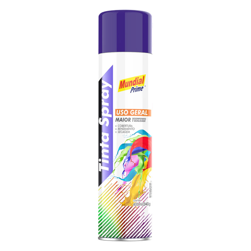 Tinta Spray Uso Geral Azul Escuro Mundial Prime 400ml