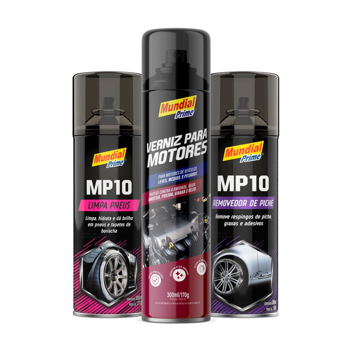 Kit Motor e Rodas Mundial Prime 3 Sprays