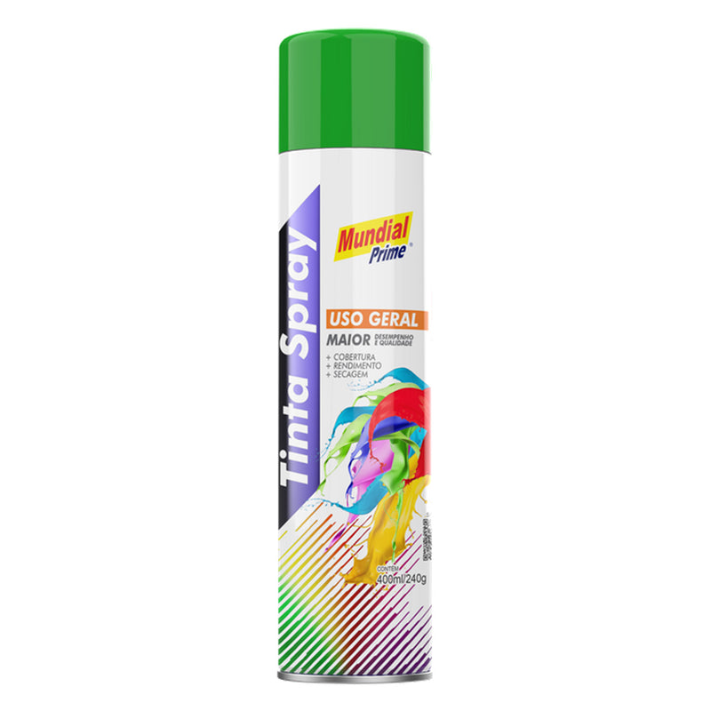 Tinta Spray Uso Geral Verde Bandeira Mundial Prime 400ml