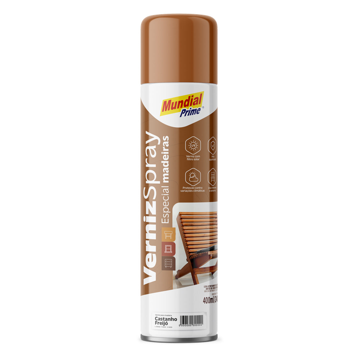 Verniz Spray Madeira Castanho Freijó Mundial Prime