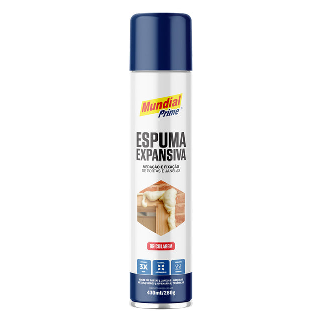 Espuma Expansiva Poliuretano Mundial Prime 430ml 280g