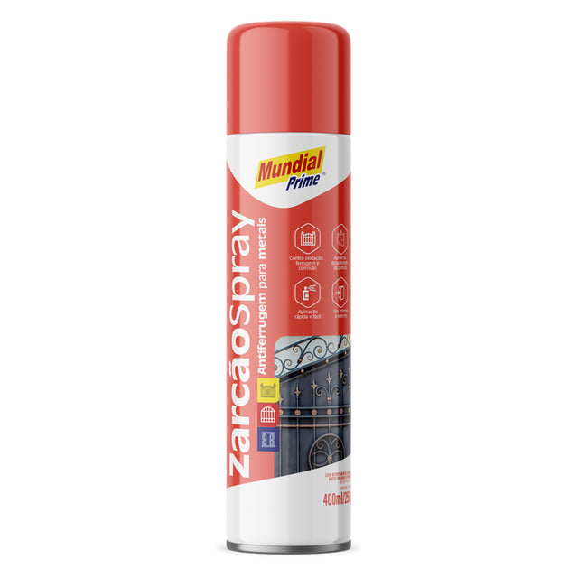 Zarcão Spray Antiferrugem Mundial Prime 400ml