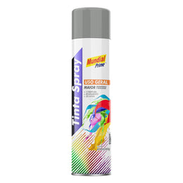 Tinta Spray Uso Geral Cinza Médio Mundial Prime 400ml