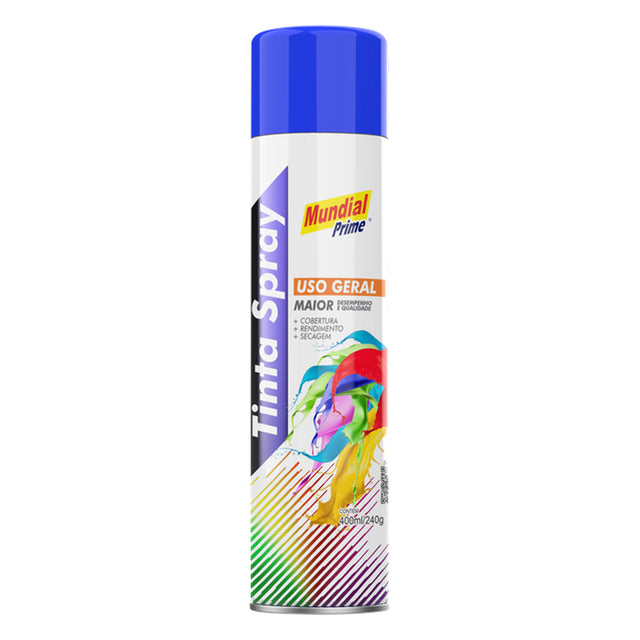Tinta Spray Uso Geral Azul Bandeira Mundial Prime 400ml