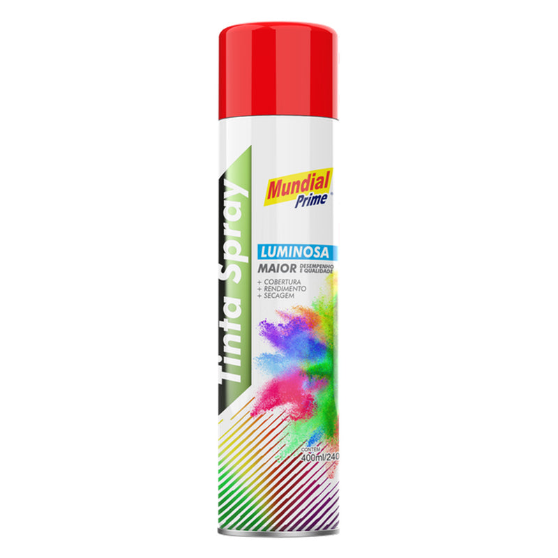 Tinta Spray Luminosa Vermelho Mundial Prime 400ml