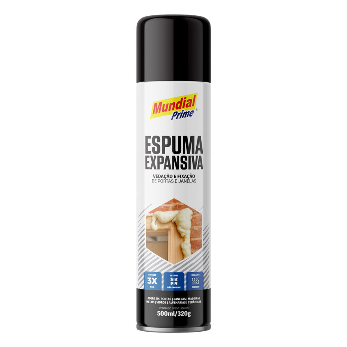Espuma Expansiva Poliuretano Mundial Prime 500ml 320g