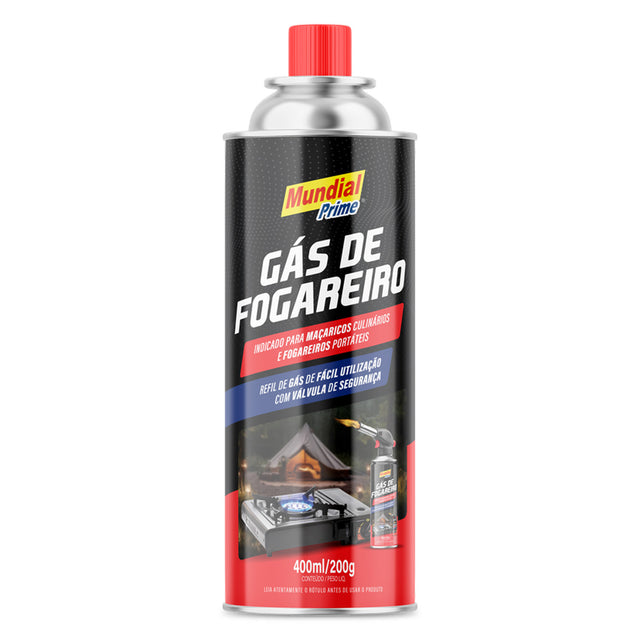 Gás para Fogareiro Mundial Prime 400ml 200g, refil