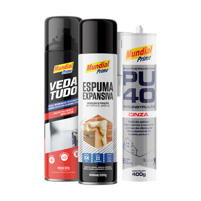 Kit Vedação e Reparo Mundial Prime 3 Produtos