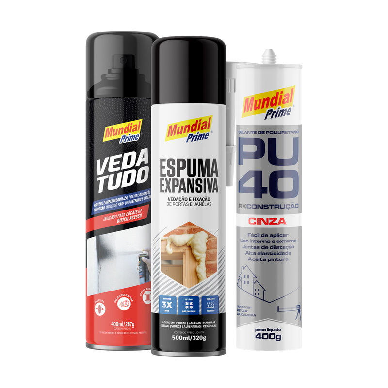 Kit Vedação e Reparo Mundial Prime 3 Produtos