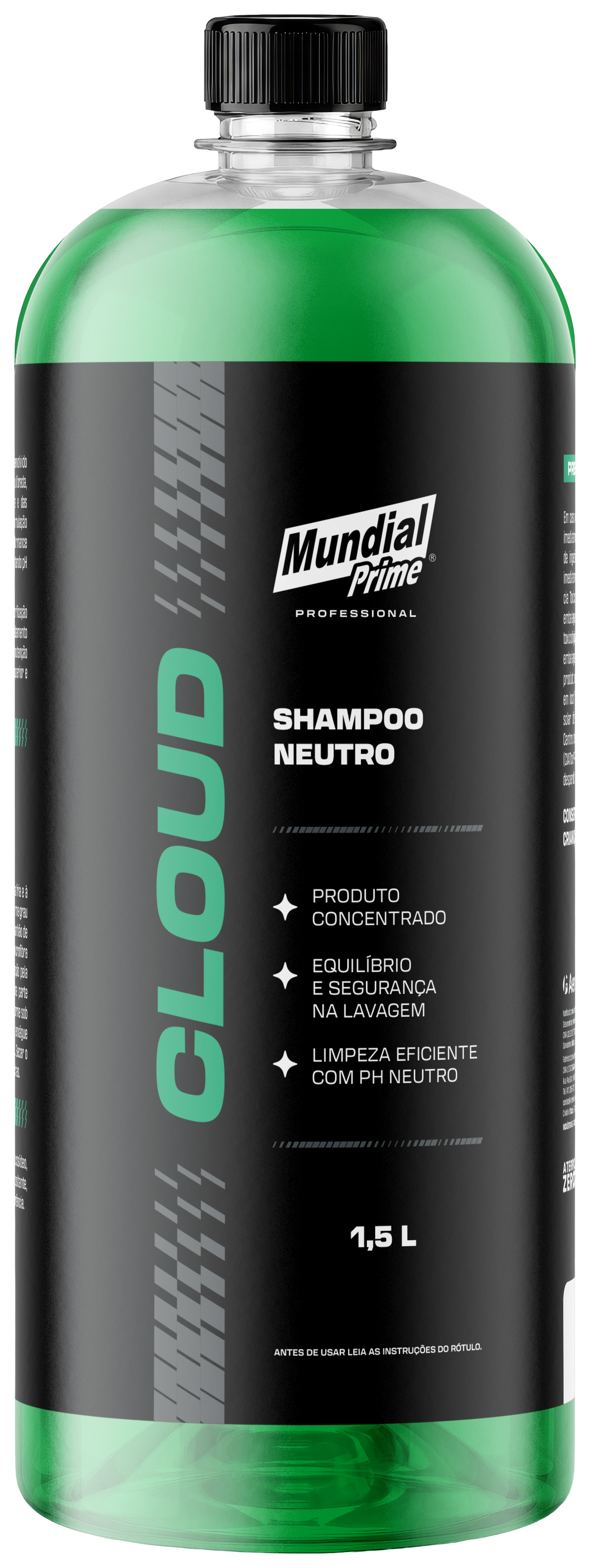 Shampoo Neutro Cloud 1,5L Mundial Prime PRO