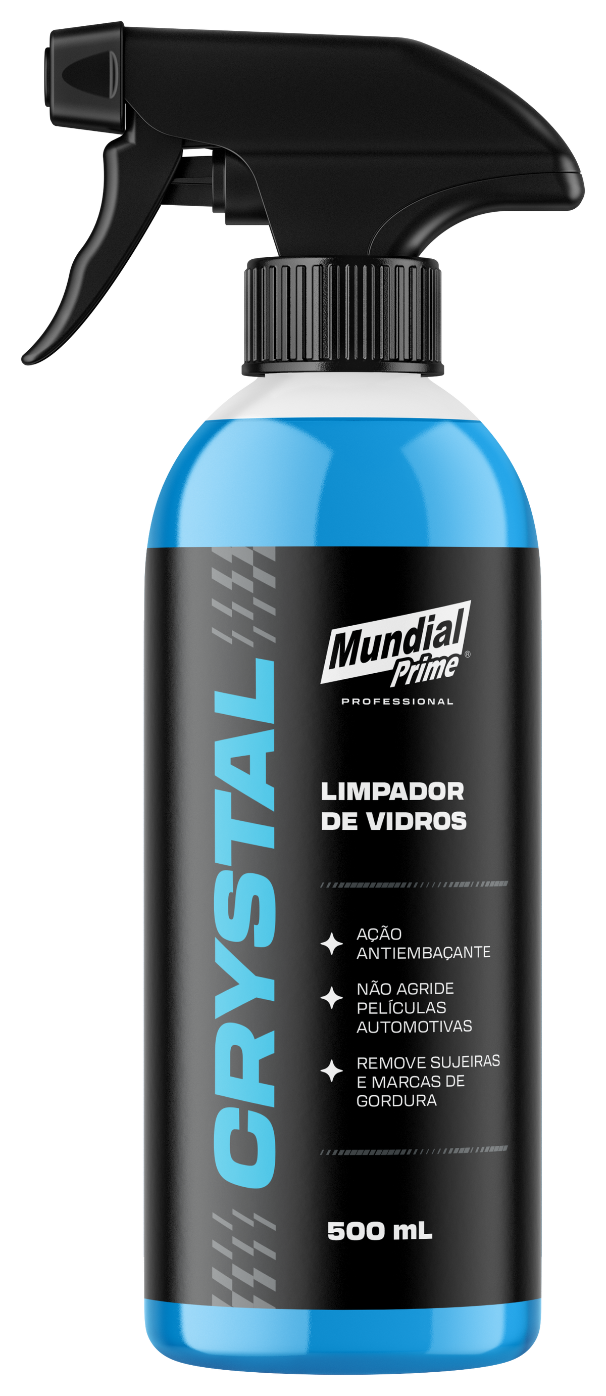 Limpador de Vidros Crystal 500ml Mundial Prime PRO