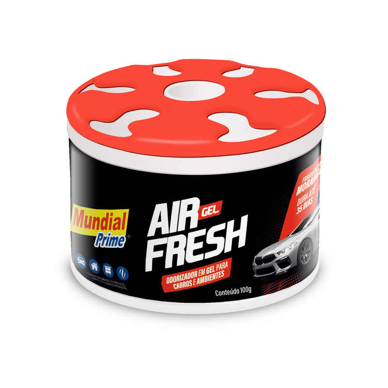 Aromatizante Automotivo Gel Morango Mundial Prime