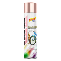 Tinta Spray Uso Geral Rose Gold Metálico Mundial Prime 400ml