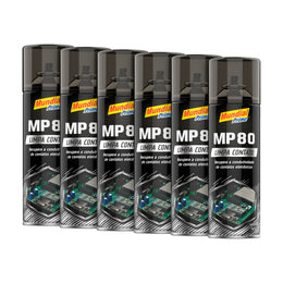 Kit 6 Limpa Contato Spray MP80 Mundial Prime 300ml