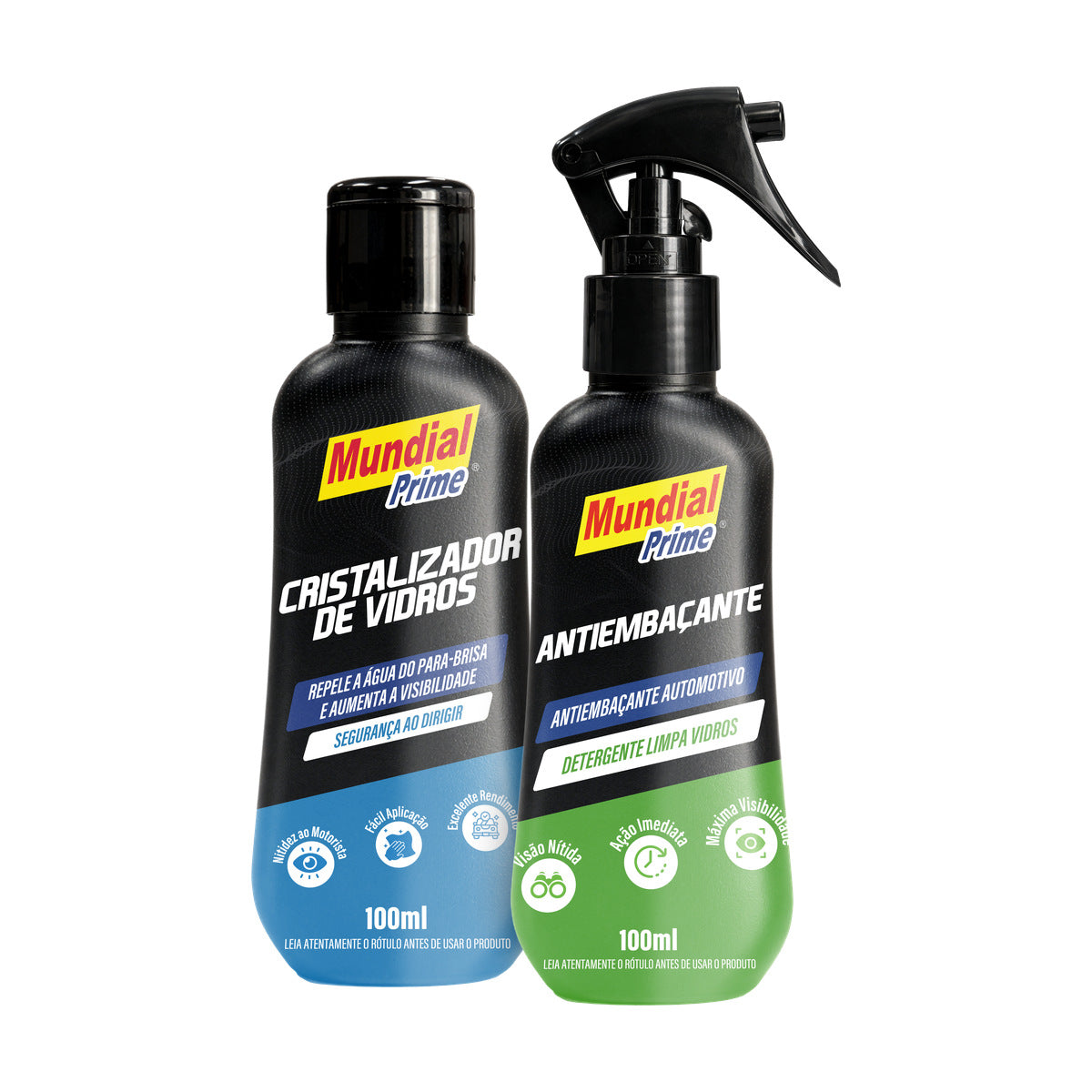 Kit Antiembaçante + Cristalizador de Vidros MP10 100ml