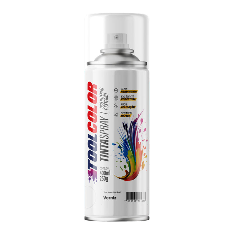 Verniz Spray Multiuso Tool Color Acabamento 400ml