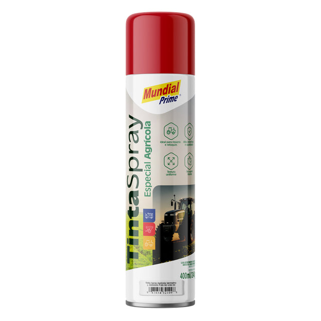 Tinta Spray Agrícola Vermelho Mundial Prime 400ml