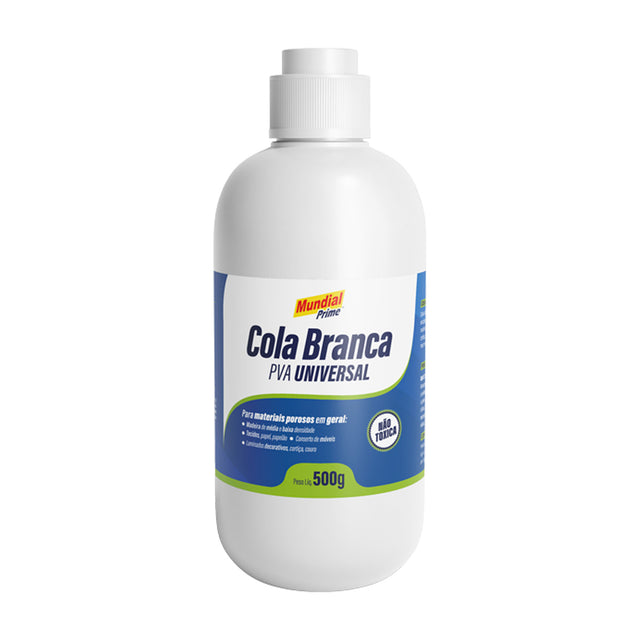 Cola Branca Universal Mundial Prime 500g Base d'Água