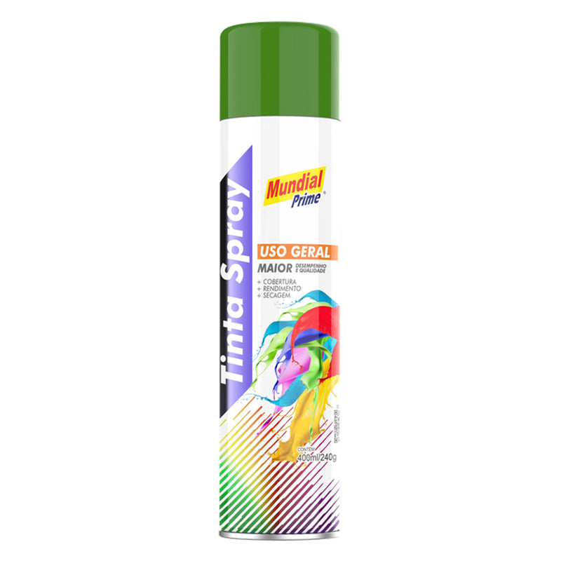 Tinta Spray Uso Geral Verde Mundial Prime 400ml