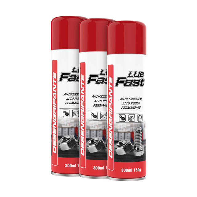 Kit 3 Desengripantes Lub Fast Spray 300ml
