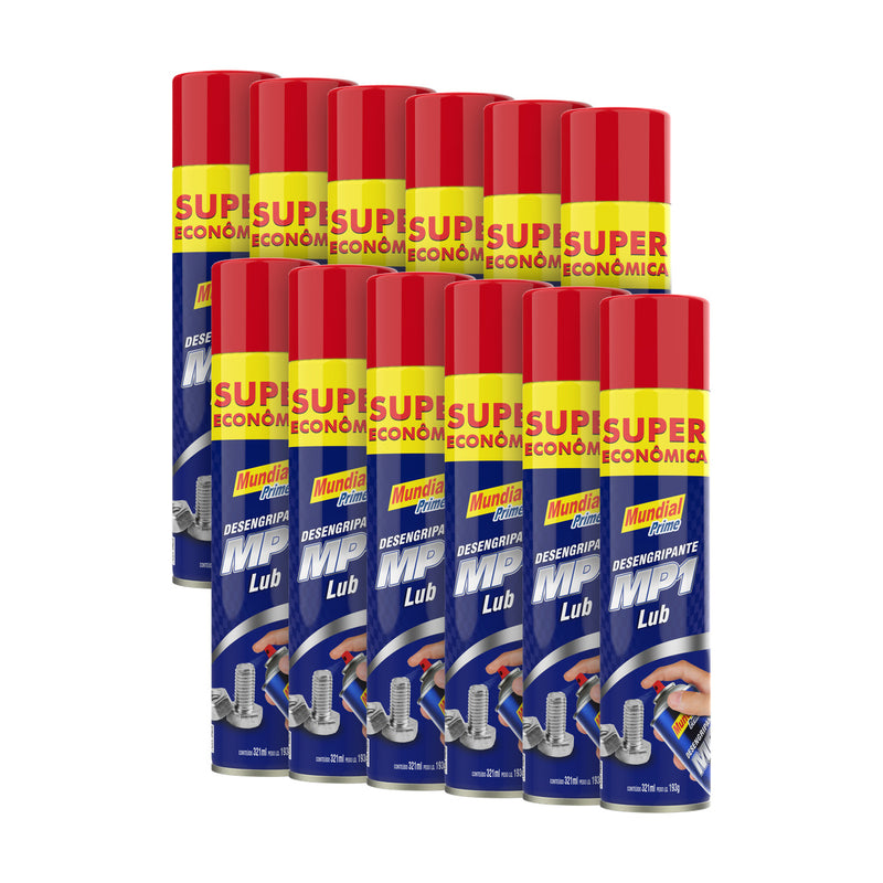 Kit 12 Desengripantes MP1 Mundial Prime 321ml