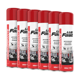 Kit 6 Desengripantes Lub Fast Spray 300ml