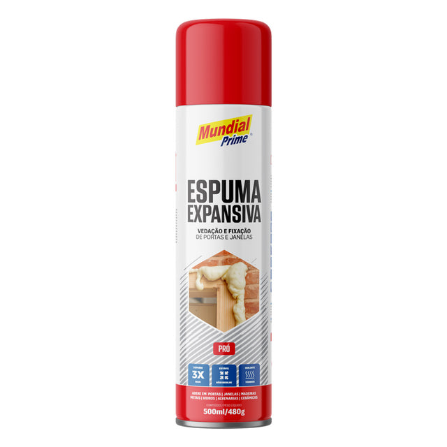 Espuma Expansiva Poliuretano Mundial Prime 500ml 480g